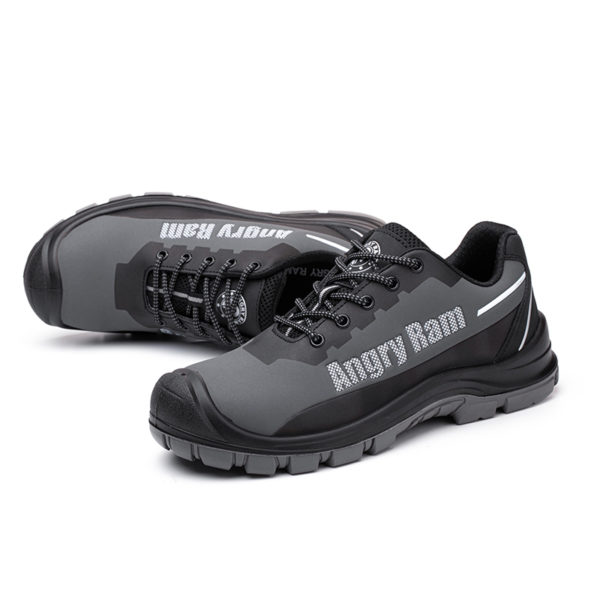 Cleab® JK762 Anti-smash casual air cushion safety shoes （Black Low-top） (6)